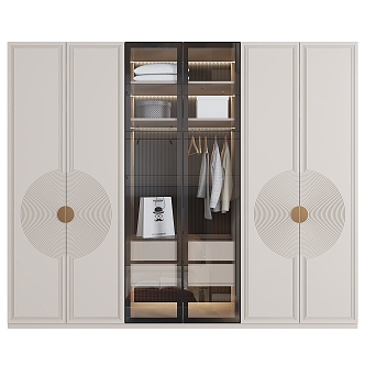 Modern wardrobe 3d model