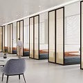 Modern Library Community Library Reading Room Convenience Service Center Office Area Rest Area 3d model