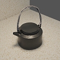 Nostalgic old iron pot retro 3d model