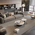 Modern Sofa Coffee Table Combination Sofa Coffee Table 3d model