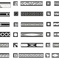 New Chinese-style Waist Line Stone Collector Waist Line Pattern Ring Edge Corner Carving 3d model