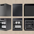 Modern Kitchen Dishwashers in Various Styles with Stainless Steel Black Finishes and Interior Views
