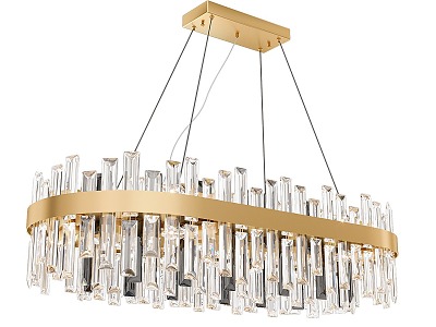 Crystal Chandelier Restaurant Chandelier 3d model