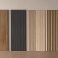 Variety of Wall Paneling with Wood Grain Dark Gray Light Wood and Vertical Slats Designs