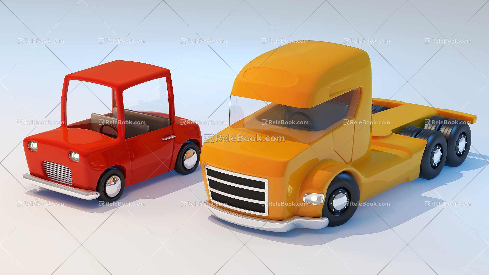 Modern toy car toy car 3d model