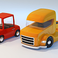 Modern toy car toy car 3d model