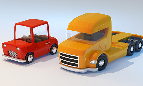 Modern toy car toy car 3d model