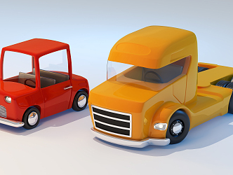 Modern toy car toy car 3d model