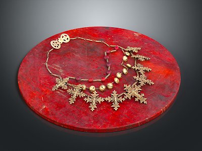 Modern Necklace Tianzhu Necklace Ornament Jewelry 3d model