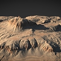 Mountain Range Barren Mountain Wasteland Terrain Geopark Hill Hill Slope Canyon Valley 3d model