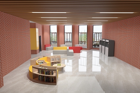 Modern School Reading Area Drinking Water Area Stool Sofa Shaped Sofa School Reading Area Drinking Water Area Stool Sofa 3d model