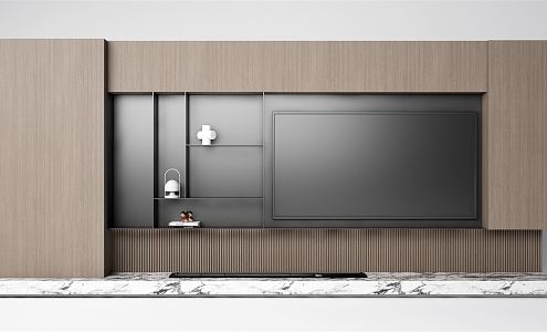 Modern TV Background Cabinet TV Wall TV Cabinet 3d model