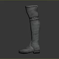Men Wearing Stylish Gray Tall Boots For Fashionable Outdoor Look