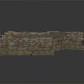 Rustic Stone Wall Structure With Connected Steps And Textured Blocks