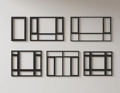 Modern windows combination windows glass windows floor-to-ceiling windows balcony windows bay windows bedroom windows sliding windows casement windows doors and windows 3d model
