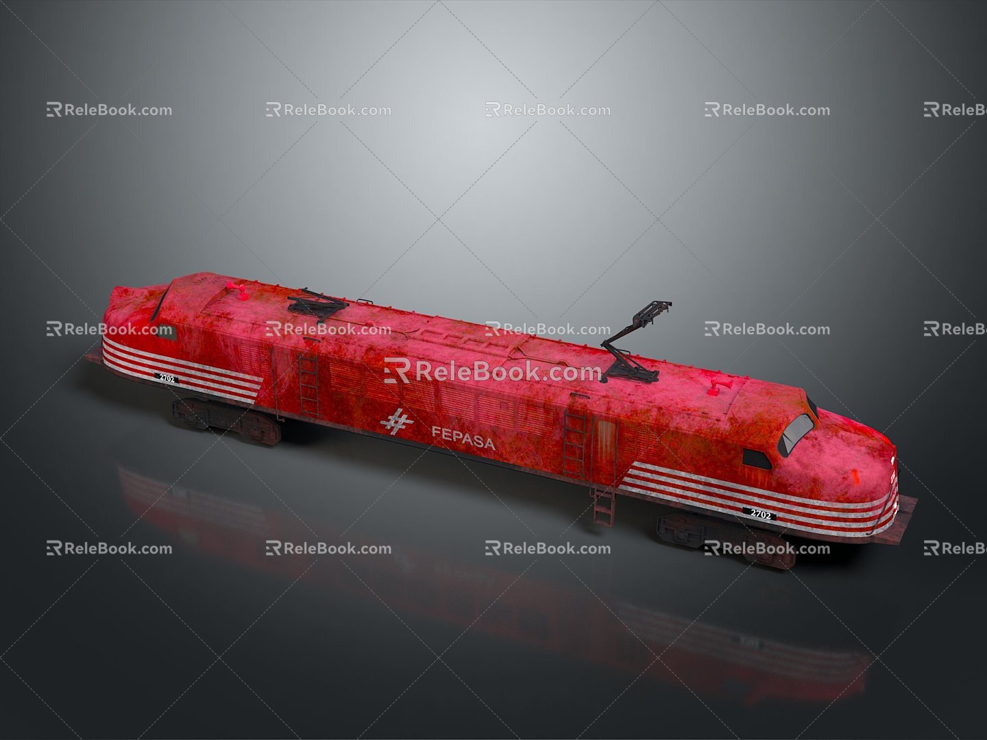 train light rail subway high-speed rail EMU modern train high-speed train high-speed locomotive EMU 3d model