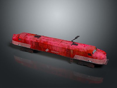 train light rail subway high-speed rail EMU modern train high-speed train high-speed locomotive EMU 3d model