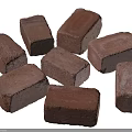 Natural Red Bricks With Rough Textured Surface For Construction Projects And Building 3d model