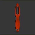 Red Household Peeler With Ergonomic Handle For Fruit And Vegetable
