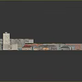 3D Architectural Model of Diverse Residential Buildings With Colorful Exteriors and Multiple Floors