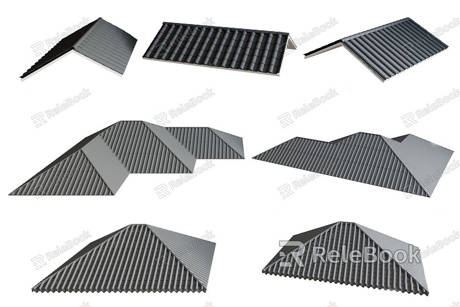 New Chinese Eaves Tile Eaves model