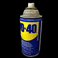 WD-40 Multi Use Spray Can With Blue Yellow Label And Worn Top