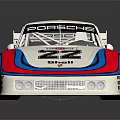 Porsche Martini Racing Race Car Number 22 White With Red Blue Stripes