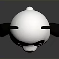 Cute Cartoon Panda Game Movie Character With Black White Fur And Red Cheeks