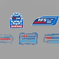 Modern Product Tags And Certification Badges With Blue Red Accents Professional Design For Quality Labels
