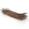 Plant Dried Brown Branches Natural Organic Pile For Decorative Craft Use