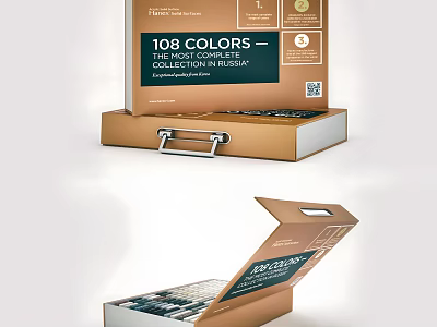 Premium 108 Colors Collection Box for Daily Use With Organized Storage And Quality Design 3d model