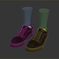 Casual Shoes Jogging Shoes Doo Shoes Loafers Flat Shoes Low Top Shoes Low Top Shoes Loafers 3d model