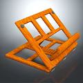 Wooden Art Easel Orange Drawing Supplies For Artists Canvas And Painting Tools