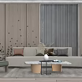 Modern Sofa Coffee Table Combination Simple Sofa Coffee Table Combination 3d model