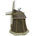 Modern Windmill LIFA Tram 3d model