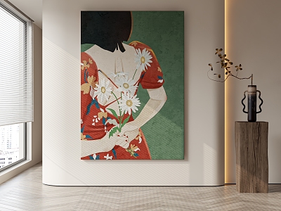 figure decorative painting 3d model