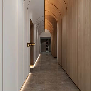 Modern Away Hotel Entrance Away 3d model