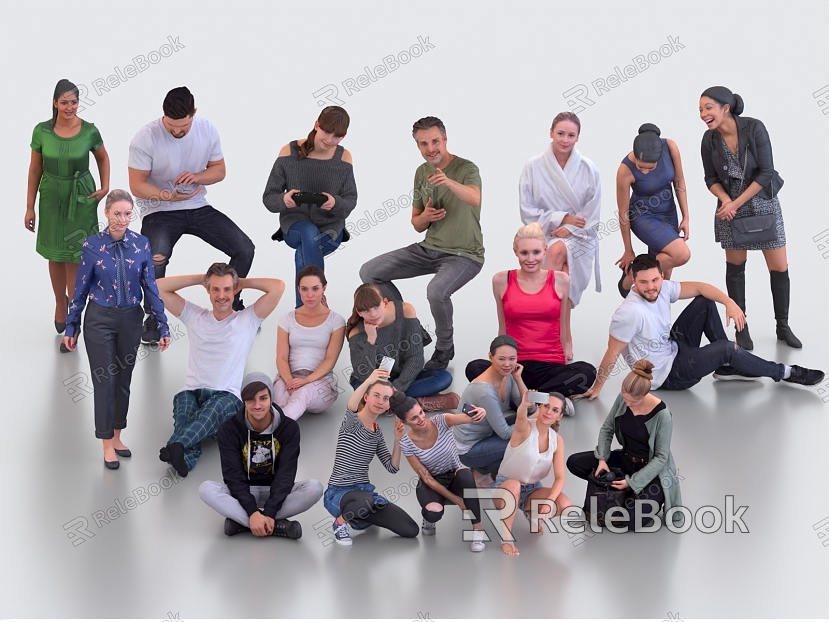 Multiplayer Man Suit Man Business Person Man Sitting Man Woman model