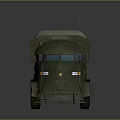 Military Green Tank With Canvas Cover And Track Wheels Design