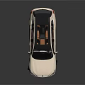 White BMW SUV With Black Roof And Orange Interior Silver Alloy Wheels