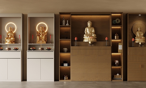 Buddhist Cabinets 3d model