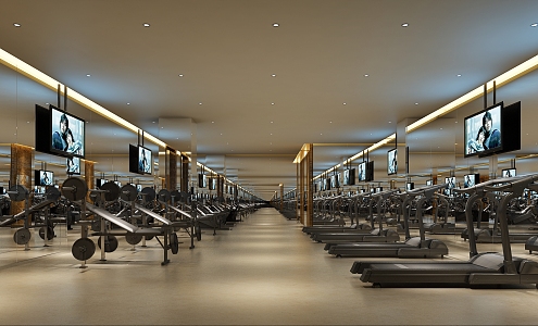 Modern Gym 3d model