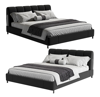 Double bed 3d model