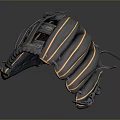 High Quality Professional Leather Baseball Glove With Dark And Yellow Stitching Design