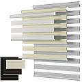 Layered Window Curtains In Beige Gray And White For Modern Home Decor