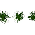 Decorative Green Garden Ornaments With Three Radiant Shapes And Artistic Design