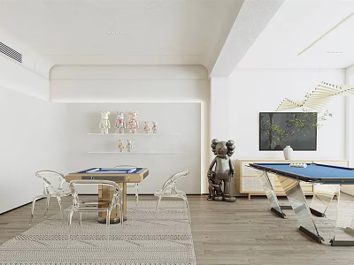 Modern Chess Room Chess Room Billiard Room 3d model