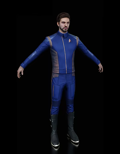 Modern European Astronaut Modern Realistic Man European White Handsome Astronaut Astronaut 3d model