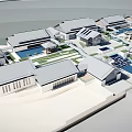 Traditional Guesthouse Building Complex With Courtyard Layout And Tile Roof Design