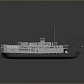 Vintage Mississippi River Steamboat Featuring Paddlewheel Design And Upper Decks